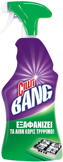 CILLIT BANG υγρό καθαρισμού για λίπη και κηλίδες με spray 1lt