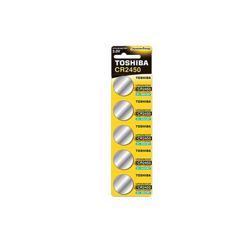 TOSHIBA μπαταρία CR2450 3V 5τεμ