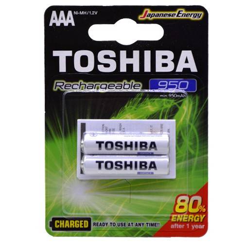 TOSHIBA μπαταρία επαναφορτιζόμενες ΑΑΑ 950mAh 2τεμ