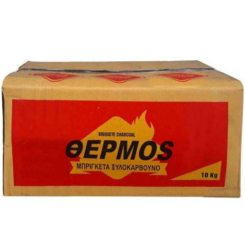 ΘΕΡΜΟΣ μπριγκέτα ξυλοκάρβουνο 10kg