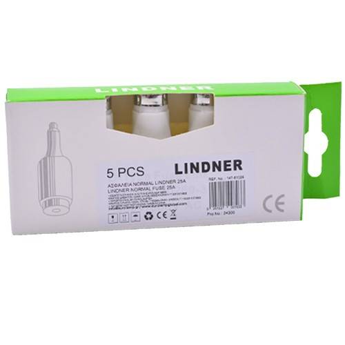 EUROLAMP ασφάλεια normal lindner 25A 5τεμ