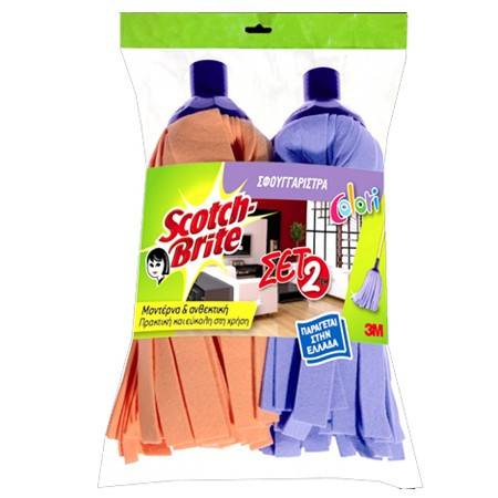 SCOTCH-BRITE σφουγγαρίστρα colori 2τεμ