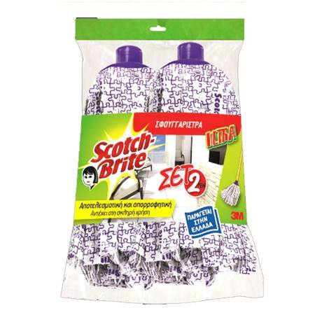 SCOTCH-BRITE σφουγγαρίστρα ultra μωβ 2τεμ