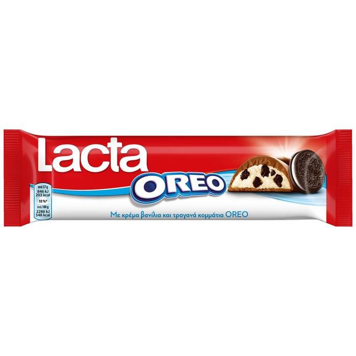 LACTA σοκολάτα γάλακτος με oreo bar 37gr