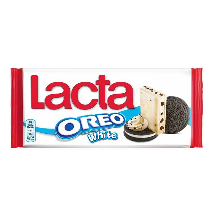 LACTA σοκολάτα λευκή με oreo 100gr