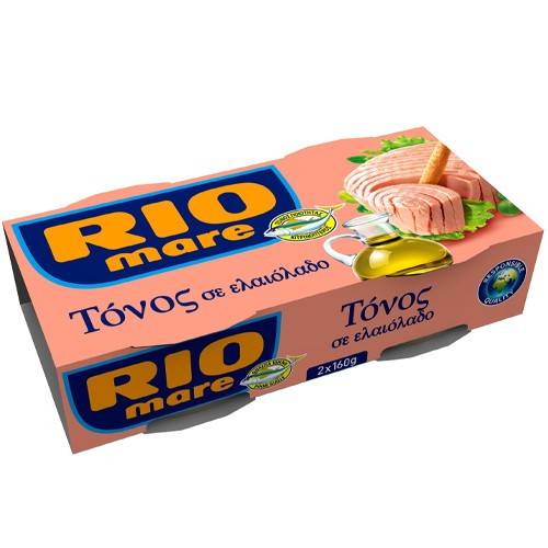 RIO MARE τόνος σε ελαιόλαδο 2x160gr