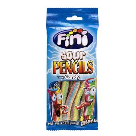 FINI ζελεδάκια sour pencils 6 colour shock 100gr