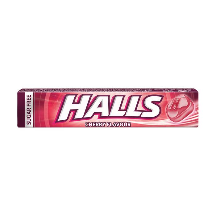 HALLS καραμέλες κεράσι χωρίς ζάχαρη 32gr