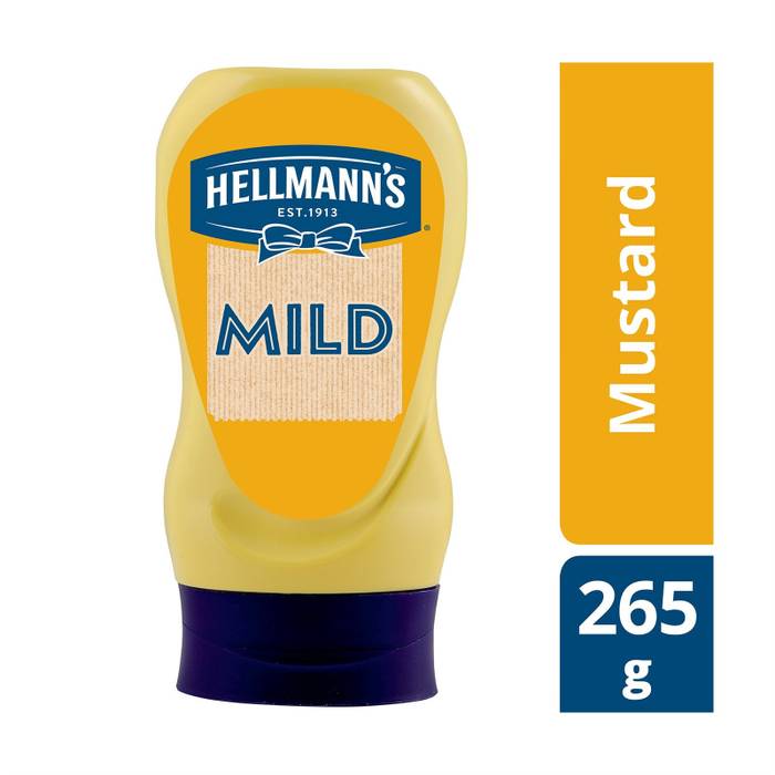 HELLMANN'S μουστάρδα απαλή top down 265gr