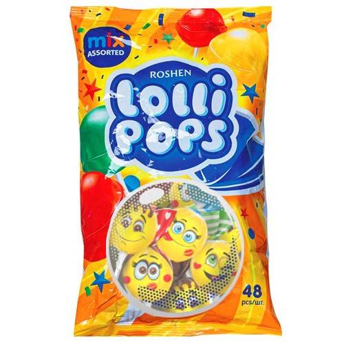 ROSHEN γλειφιτζούρια lollipops cocktail fruit mix 920gr