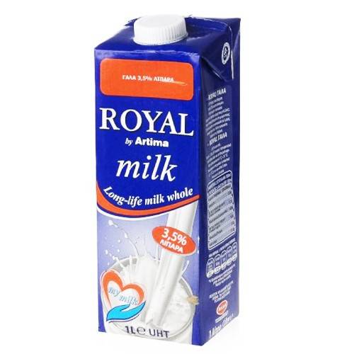 ROYAL γάλα πλήρες μακράς διαρκείας 3,5% λιπαρά 1lt