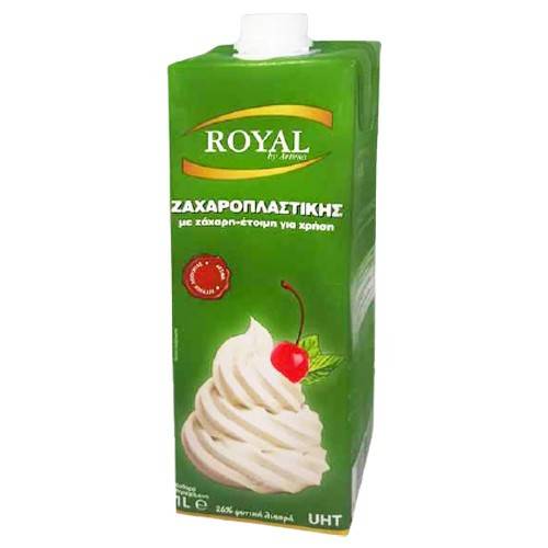 ROYAL φυτική κρέμα για σαντιγύ 26% 1lt