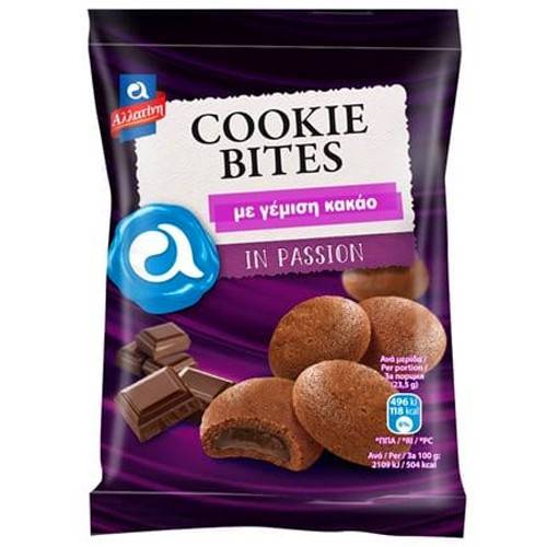 ΑΛΛΑΤΙΝΗ μπισκότα cookie bites με γέμιση κακάο 70gr