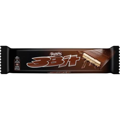 ΠΑΥΛΙΔΗΣ 3bit σοκολάτα γεμιστή με λευκή κρέμα 65gr