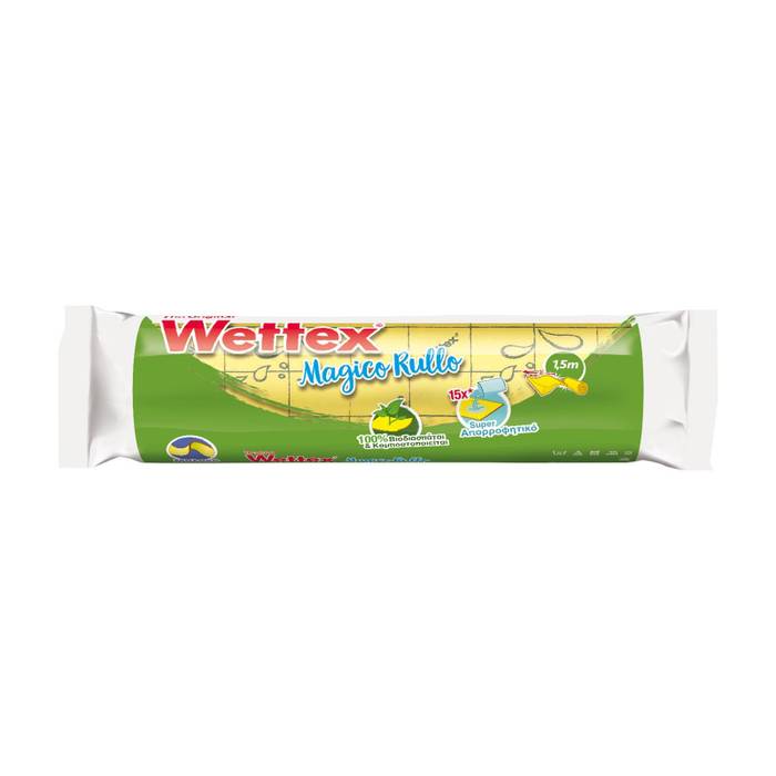 WETTEX σπογγοπετσέτα μαγικό ρολό 1,5m x 25cm
