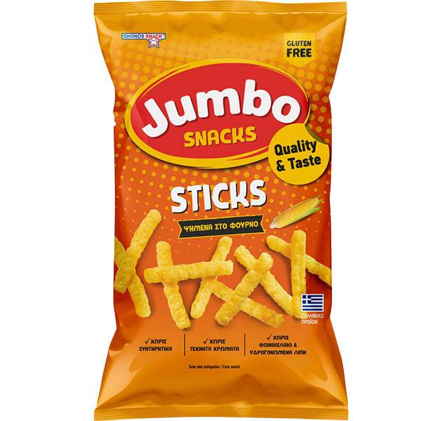 OHONOS SNACKS Jumbo sticks χωρίς γλουτένη 100gr
