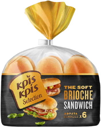 ΚΡΙΣ ΚΡΙΣ the soft brioche ψωμάκια σάντουιτς 6x57gr