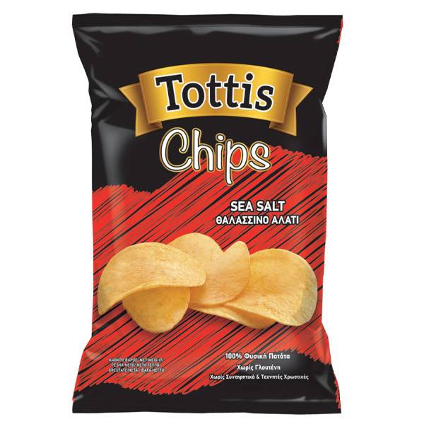 TOTTIS πατατάκια chips με αλάτι 90gr
