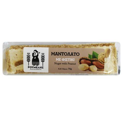 ΡΟΥΜΕΛΗΣ μαντολάτο με φιστίκι 70gr