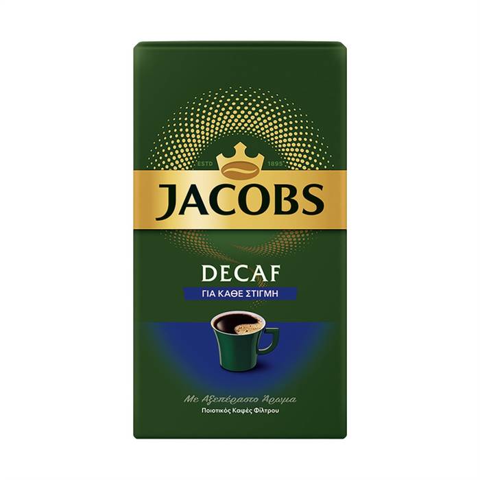 JACOBS καφές φίλτρου ντεκαφεϊνέ 250gr