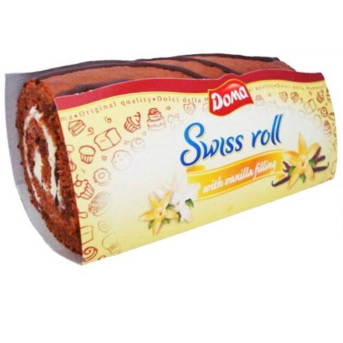 DOMA κέικ ρολό με βανίλια 115gr