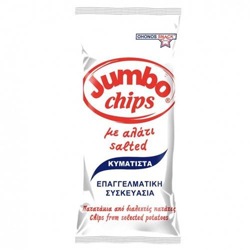 OHONOS SNACKS Jumbo chips κυματιστά με αλάτι 280gr