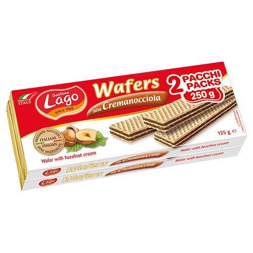 ELLEDI lago wafer doppio με φουντούκι 2x125gr