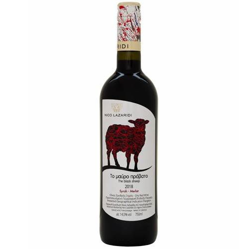 NICO LAZARIDI Μαύρο Πρόβατο Syrah-Merlot οίνος ερυθρός ξηρός 750ml