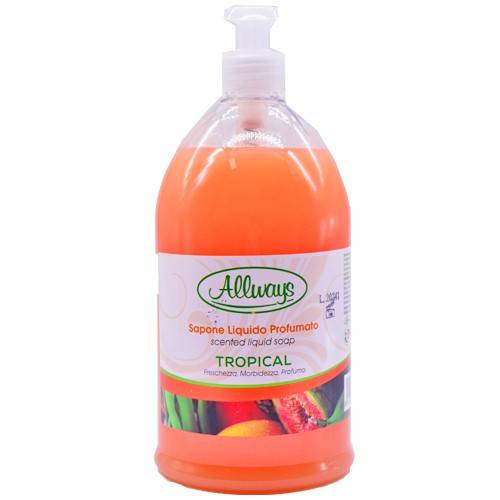 ALLWAYS κρεμοσάπουνο με αντλία Tropical 1lt