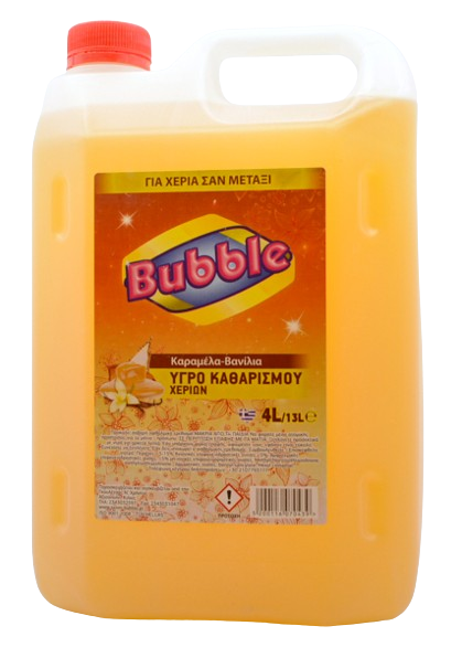 BUBBLE κρεμοσάπουνο καραμέλα και βανίλια 4lt