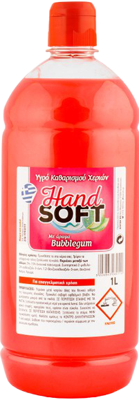 HAND SOFT κρεμοσάπουνο με άρωμα τσιχλόφουσκα 1lt